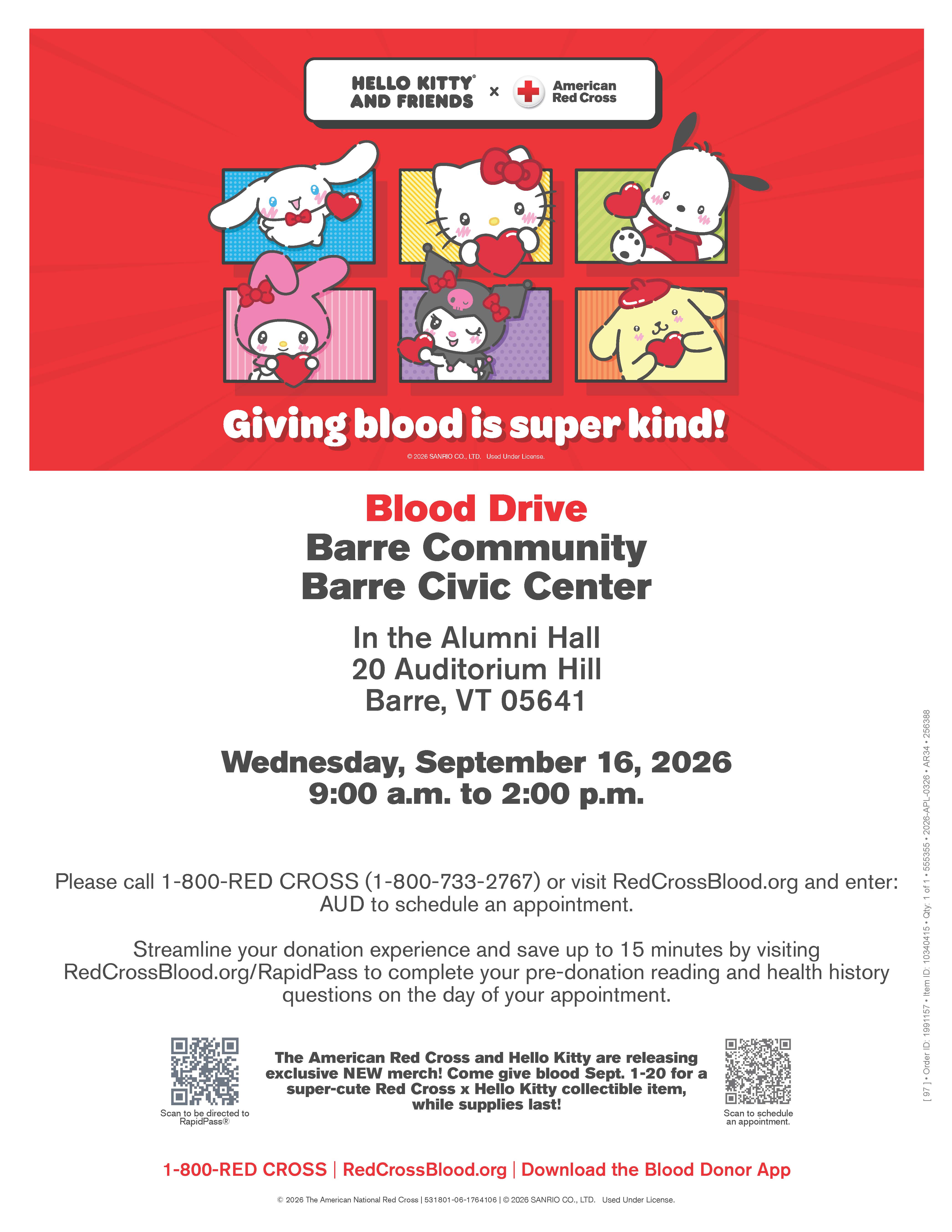 September Blood Drive